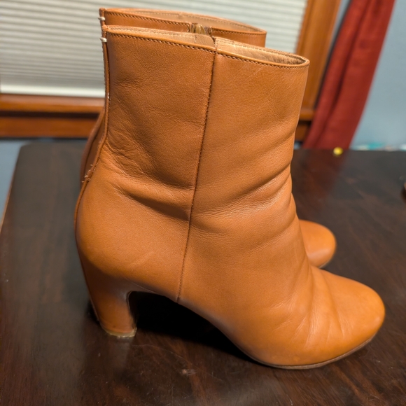 Maison Martin Margiela Brown Leather Heeled Boots - Picture 3 of 8